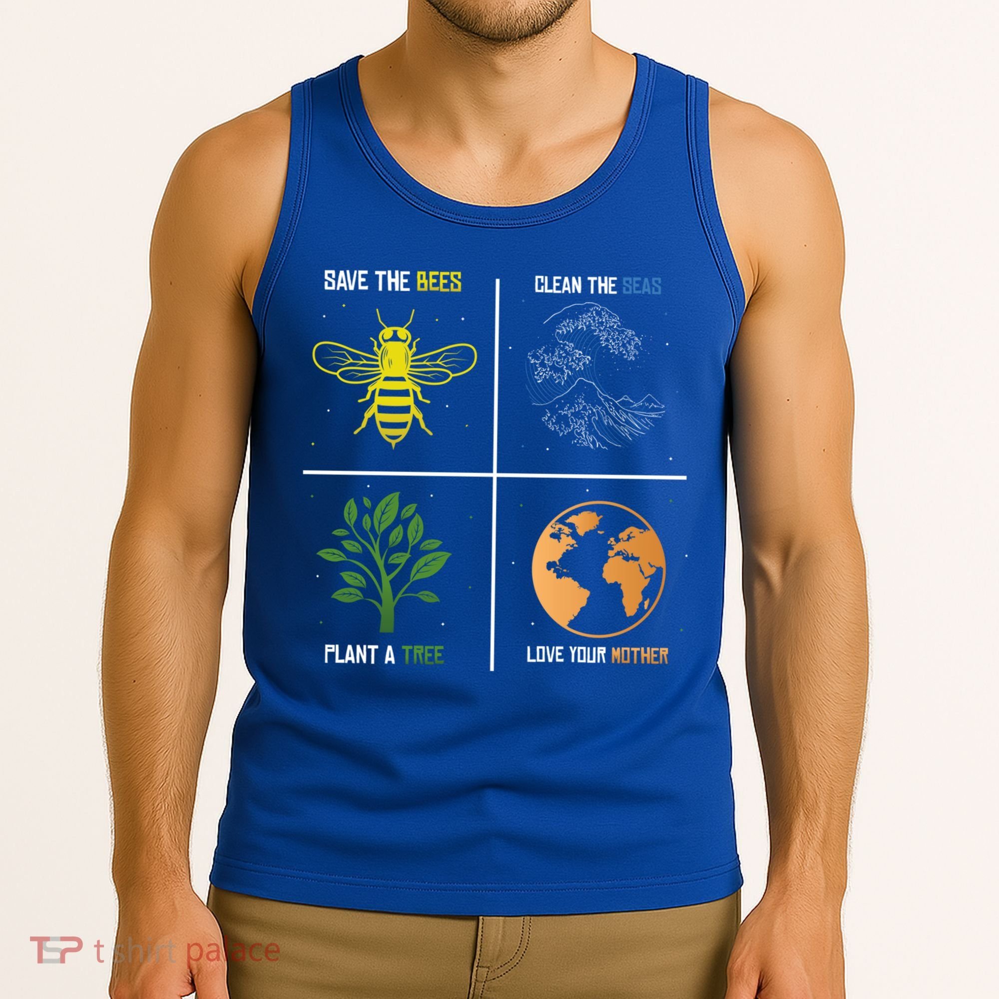 Save The Bees Plant More Trees Earth Day Gift Tank Top