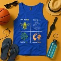 Save The Bees Plant More Trees Earth Day Gift Tank Top thumb 4