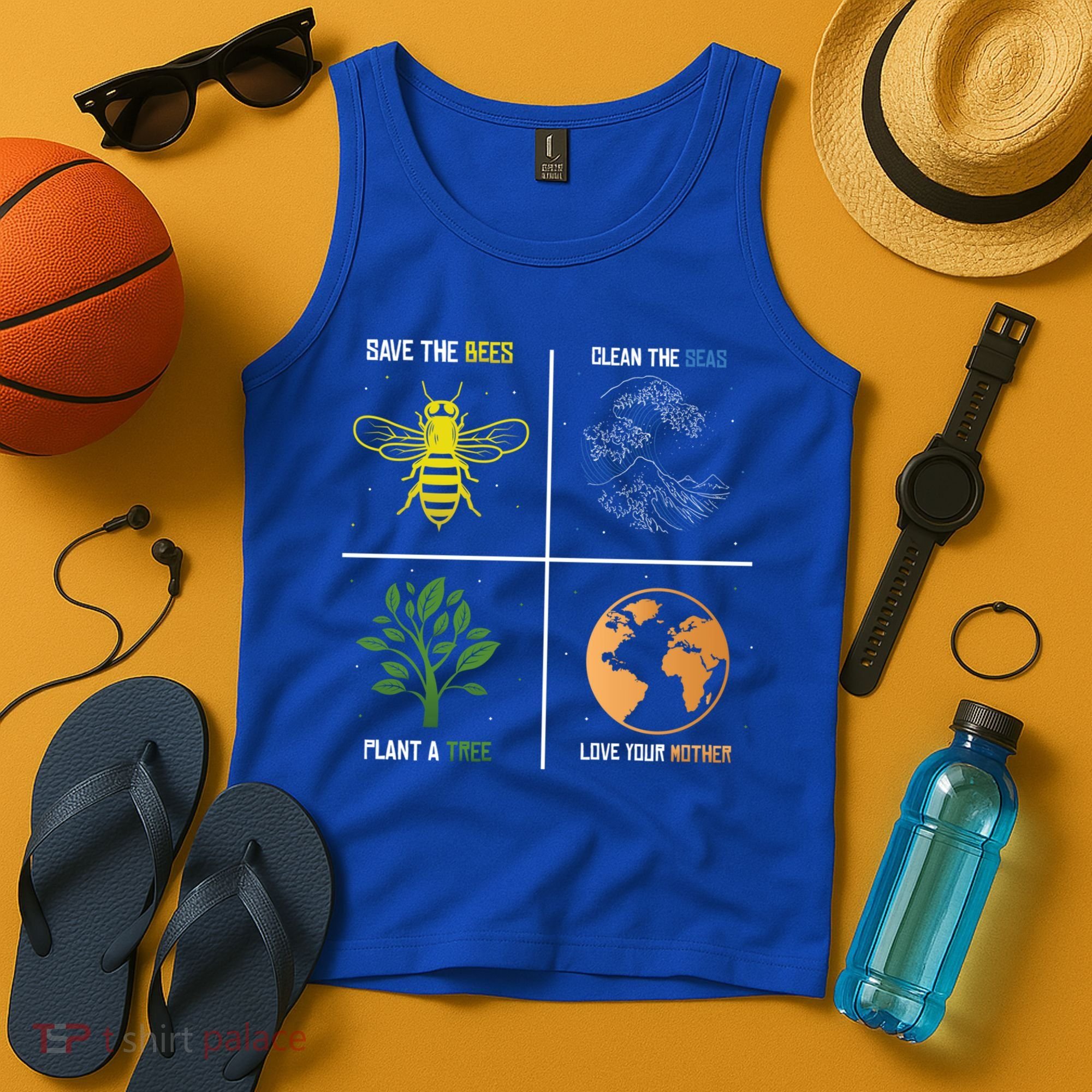 Save The Bees Plant More Trees Earth Day Gift Tank Top