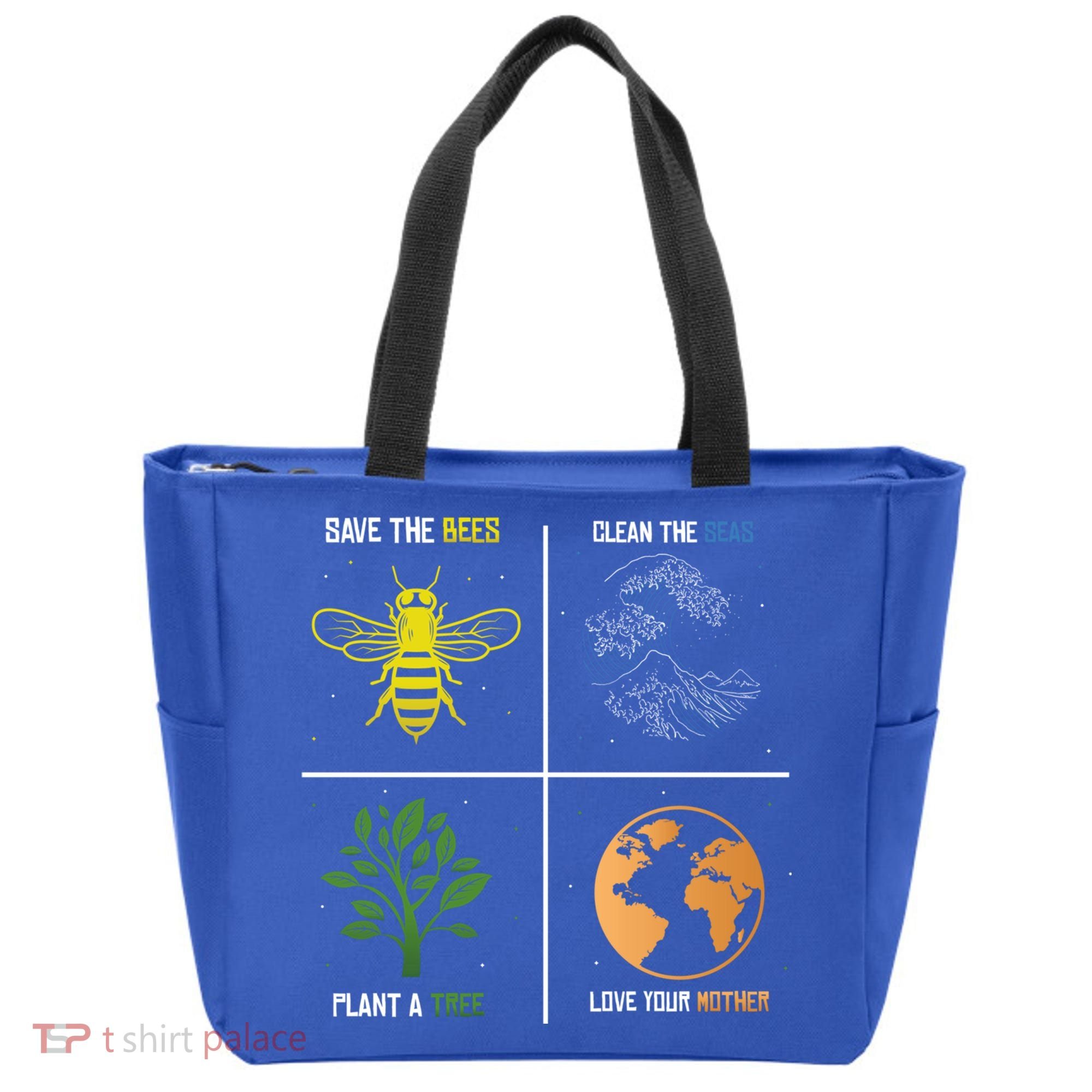 Save The Bees Plant More Trees Earth Day Gift Tote Bag