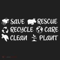 Save The Bees Rescue Rhino Recycle Care Clean The Earth Seas Great Gift Hat thumb 2