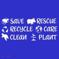 Save The Bees Rescue Rhino Recycle Care Clean The Earth Seas Great Gift T-Shirt thumb 7