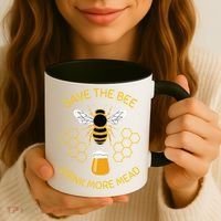 Save The Bees Drink More Mead Funny Craft Beer Brew Coffee Mug thumb 3