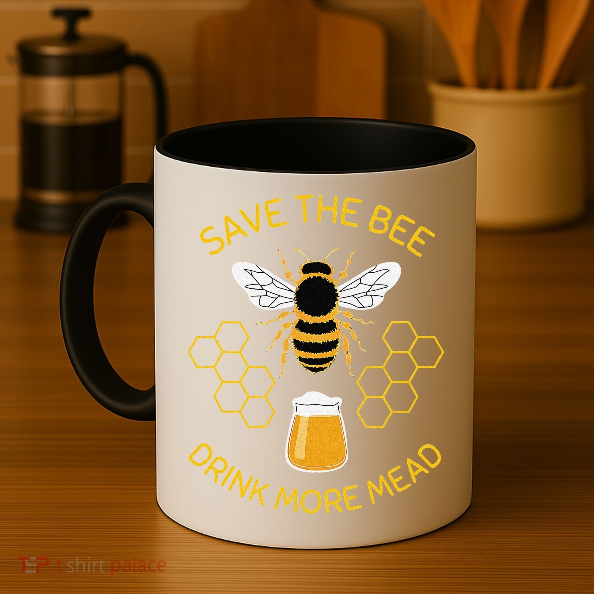 Save The Bees Drink More Mead Funny Craft Beer Brew Coffee Mug