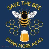 Save The Bees Drink More Mead Funny Craft Beer Brew Beanie thumb 2