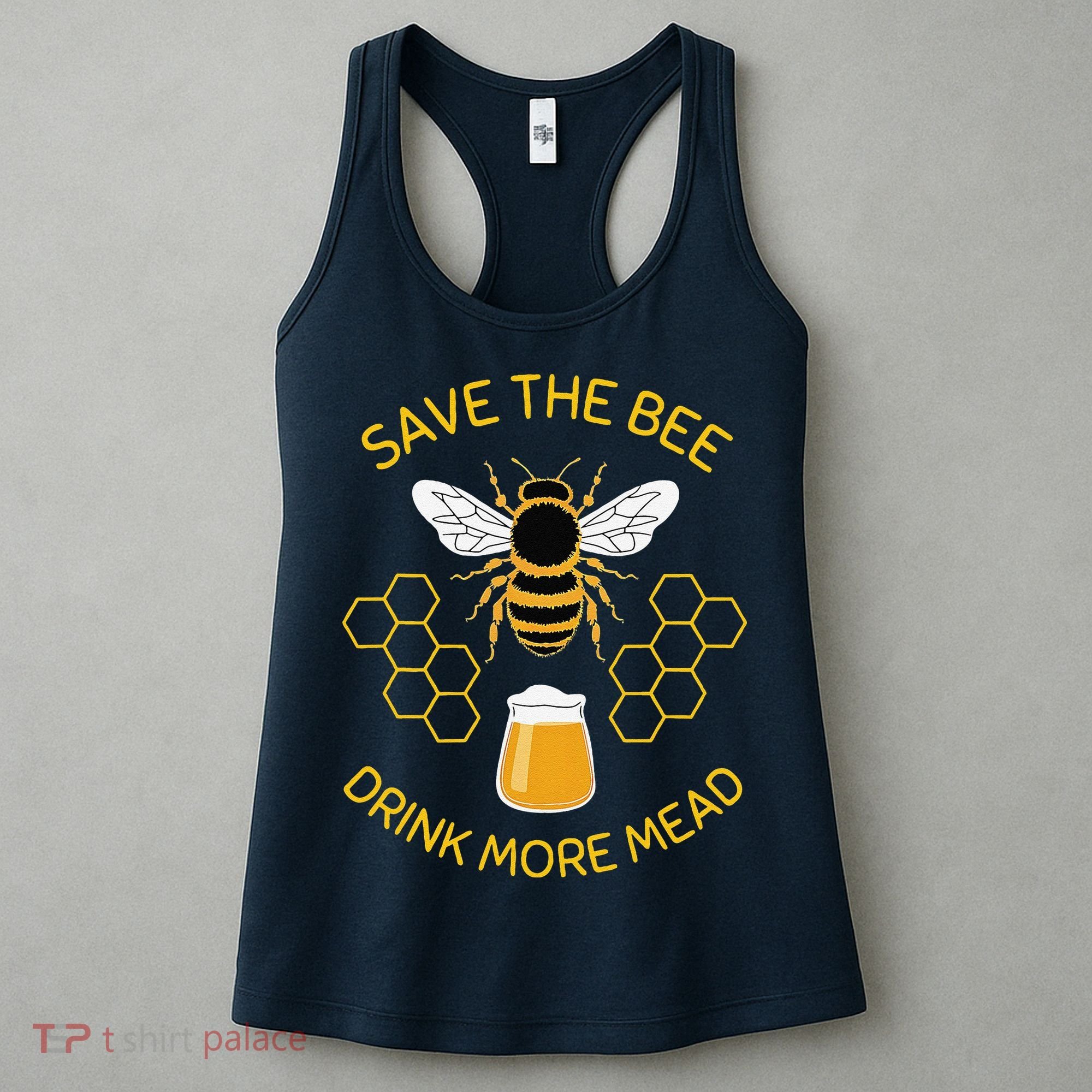 Save The Bees Drink More Mead Funny Craft Beer Brew Women's Tank Top