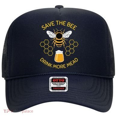Save The Bees Drink More Mead Funny Craft Beer Brew Hat