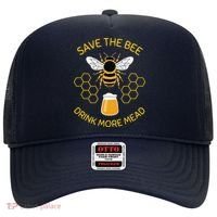 Save The Bees Drink More Mead Funny Craft Beer Brew Hat thumb 0