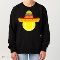 Sombrero Tennis Ball Cinco De Mayo Tennis Player Gift Women's Sweatshirt thumb 0
