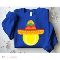 Sombrero Tennis Ball Cinco De Mayo Tennis Player Gift Sweatshirt thumb 2