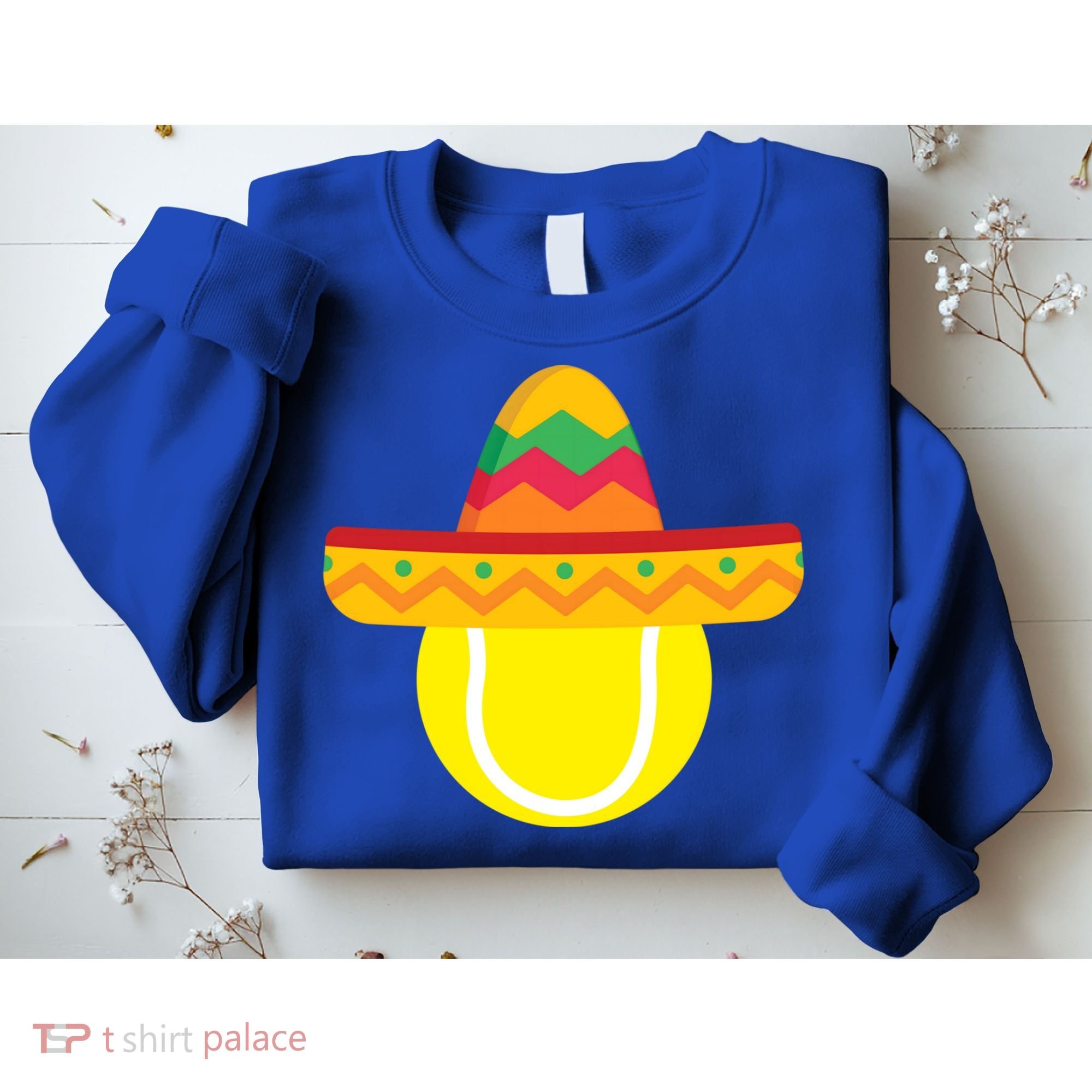 Sombrero Tennis Ball Cinco De Mayo Tennis Player Gift Sweatshirt