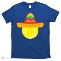 Sombrero Tennis Ball Cinco De Mayo Tennis Player Gift T-Shirt thumb 0
