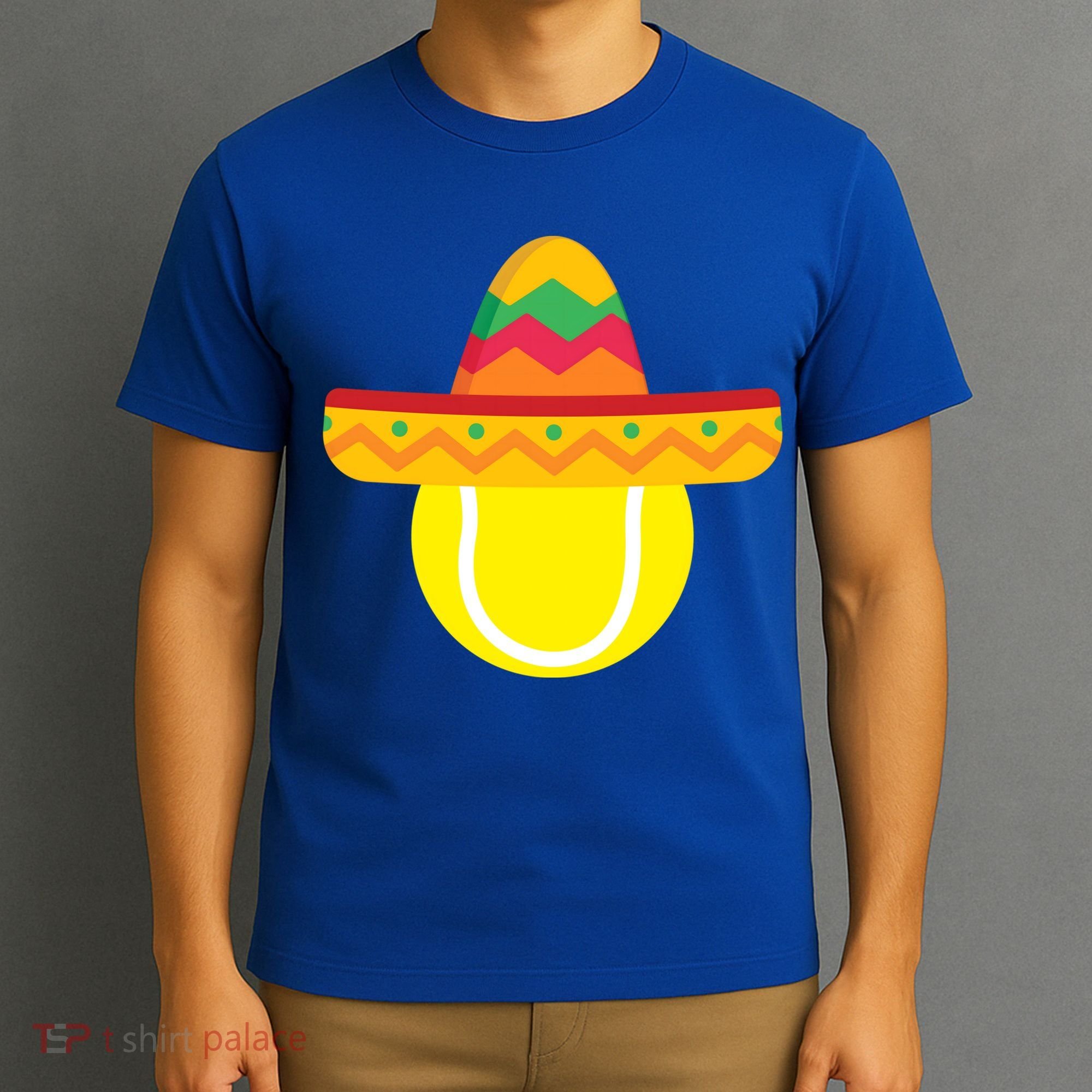 Sombrero Tennis Ball Cinco De Mayo Tennis Player Gift T-Shirt
