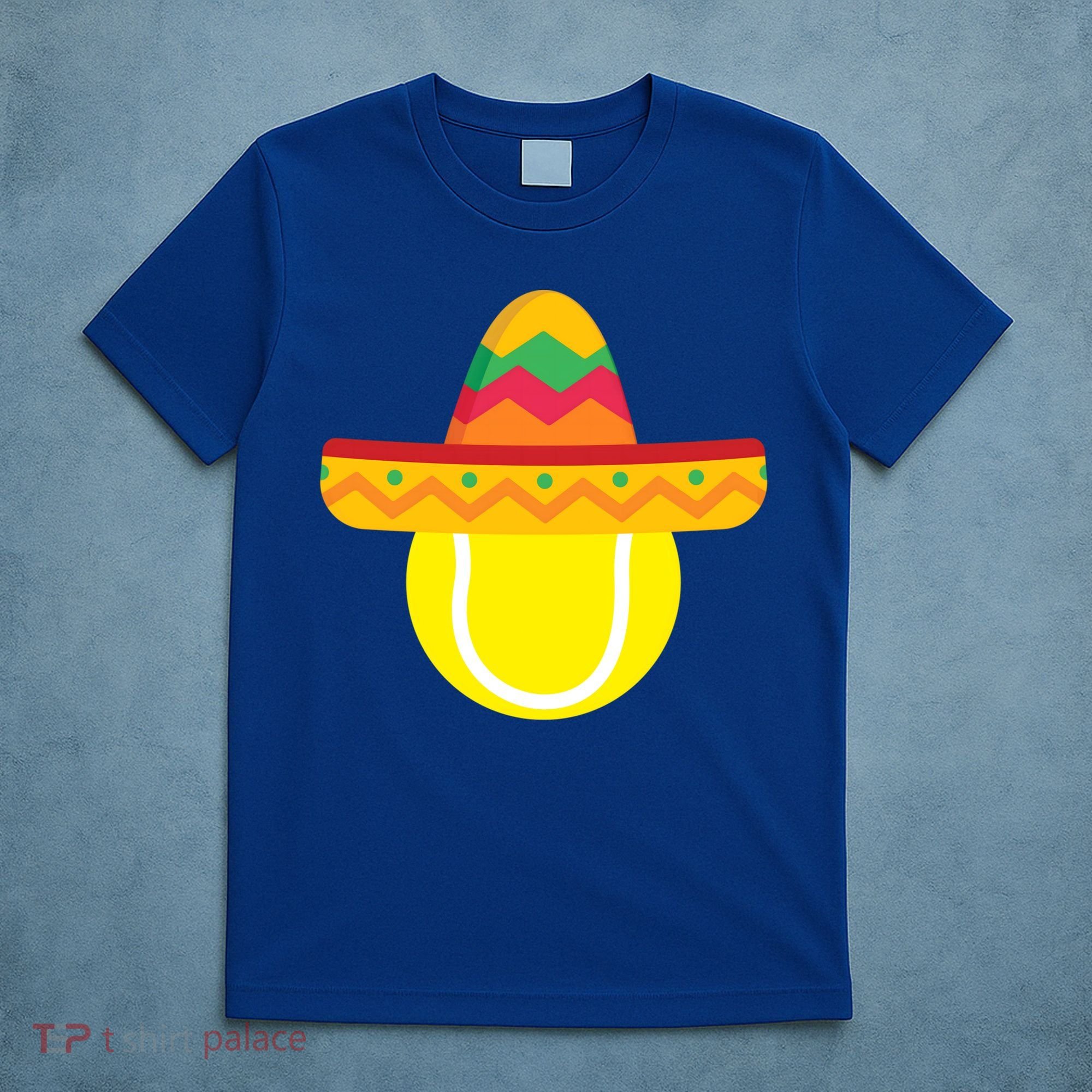 Sombrero Tennis Ball Cinco De Mayo Tennis Player Gift T-Shirt
