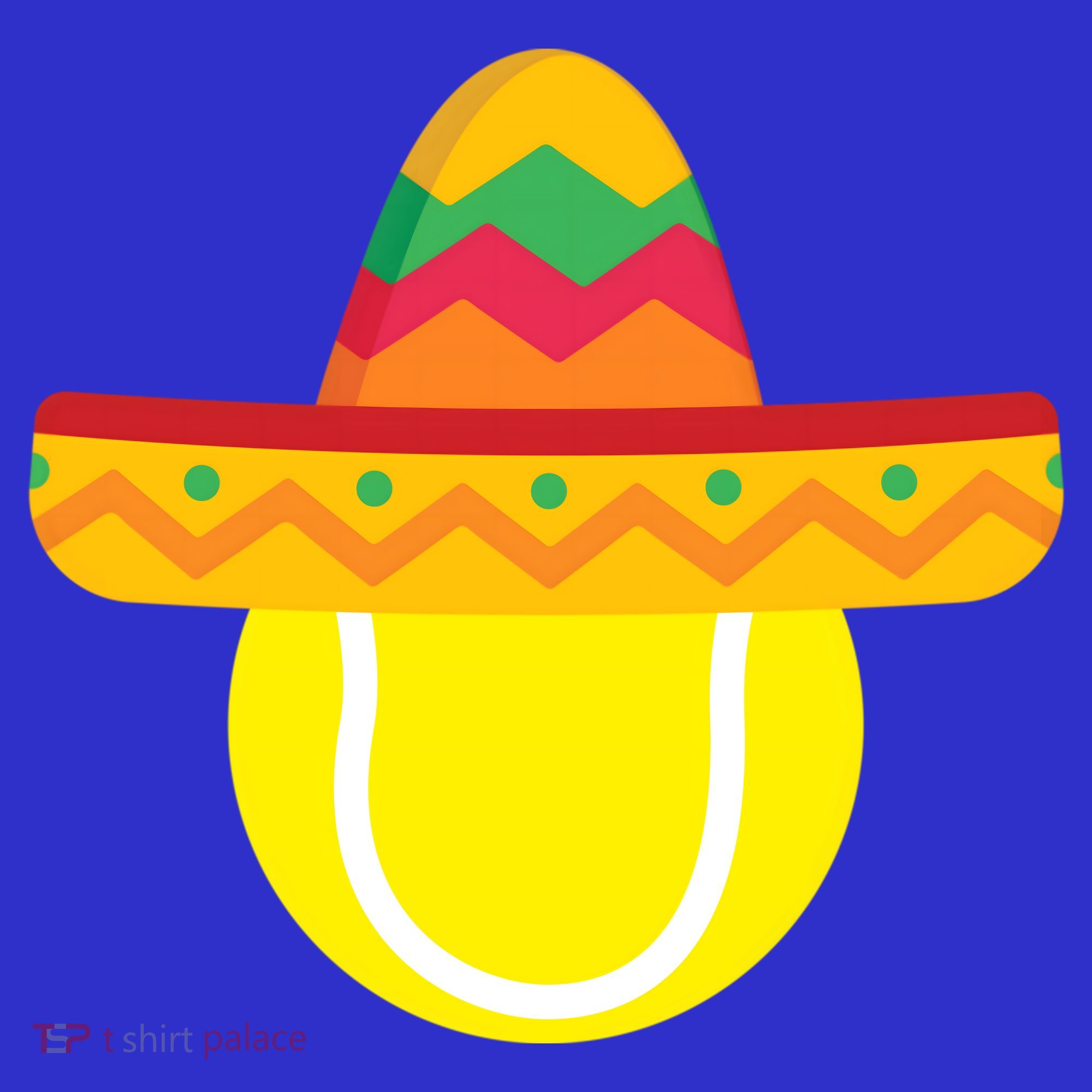 Sombrero Tennis Ball Cinco De Mayo Tennis Player Gift Polo