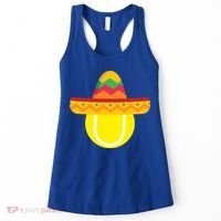 Sombrero Tennis Ball Cinco De Mayo Tennis Player Gift Women's Tank Top thumb 0