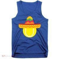 Sombrero Tennis Ball Cinco De Mayo Tennis Player Gift Tank Top thumb 0