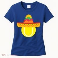 Sombrero Tennis Ball Cinco De Mayo Tennis Player Gift Women's T-Shirt thumb 0