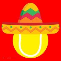 Sombrero Tennis Ball Cinco De Mayo Tennis Player Gift Santa Hat thumb 1