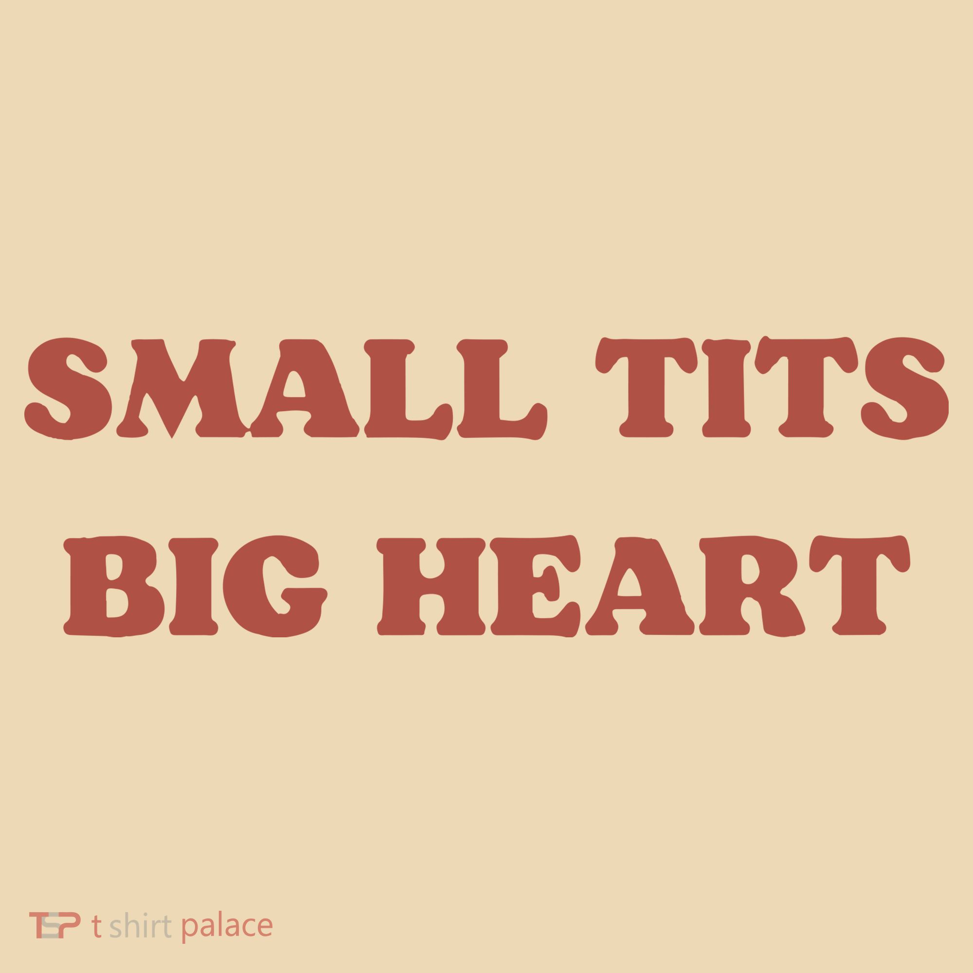 Small Tits Big Heart Tote Bag