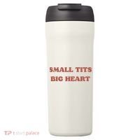 Small Tits Big Heart 24oz Duet Stainless Steel Tumbler thumb 0