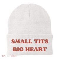 Small Tits Big Heart Beanie thumb 0