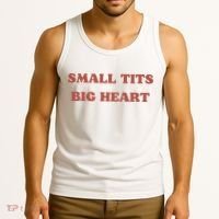 Small Tits Big Heart Tank Top thumb 3