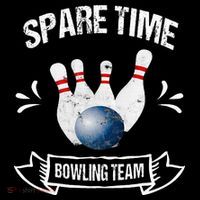 Spare Time Bowling Team Funny Bowling Hoodie thumb 7