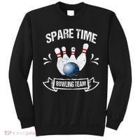 Spare Time Bowling Team Funny Bowling Sweatshirt thumb 0