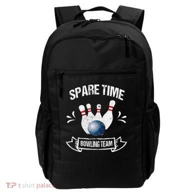 Spare Time Bowling Team Funny Bowling Backpack