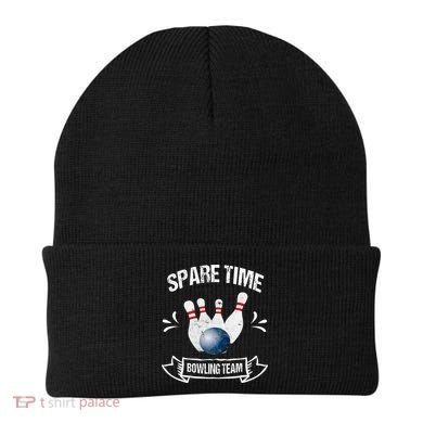 Spare Time Bowling Team Funny Bowling Beanie