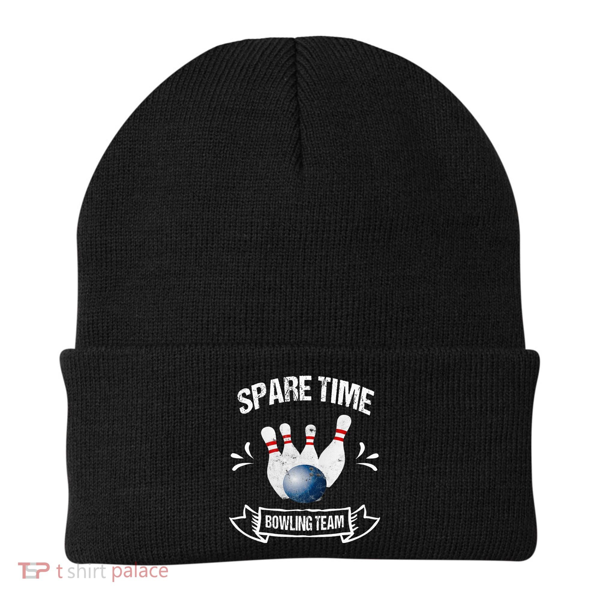 Spare Time Bowling Team Funny Bowling Beanie