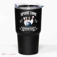 Spare Time Bowling Team Funny Bowling Tumbler thumb 0