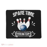 Spare Time Bowling Team Funny Bowling Mousepad thumb 0