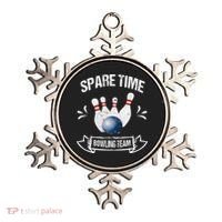Spare Time Bowling Team Funny Bowling Ornament thumb 0