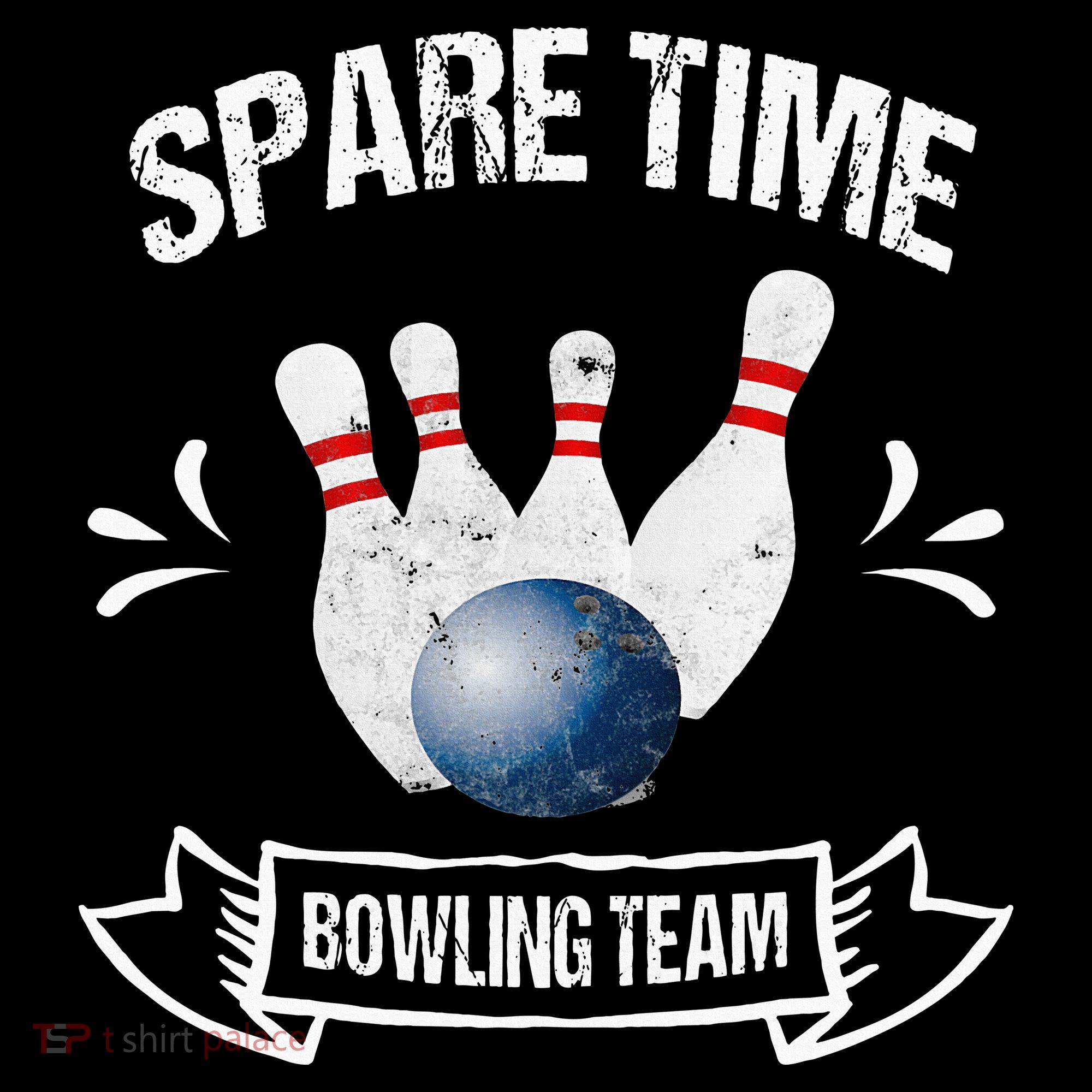 Spare Time Bowling Team Funny Bowling Toddler Hoodie