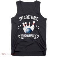 Spare Time Bowling Team Funny Bowling Tank Top thumb 0