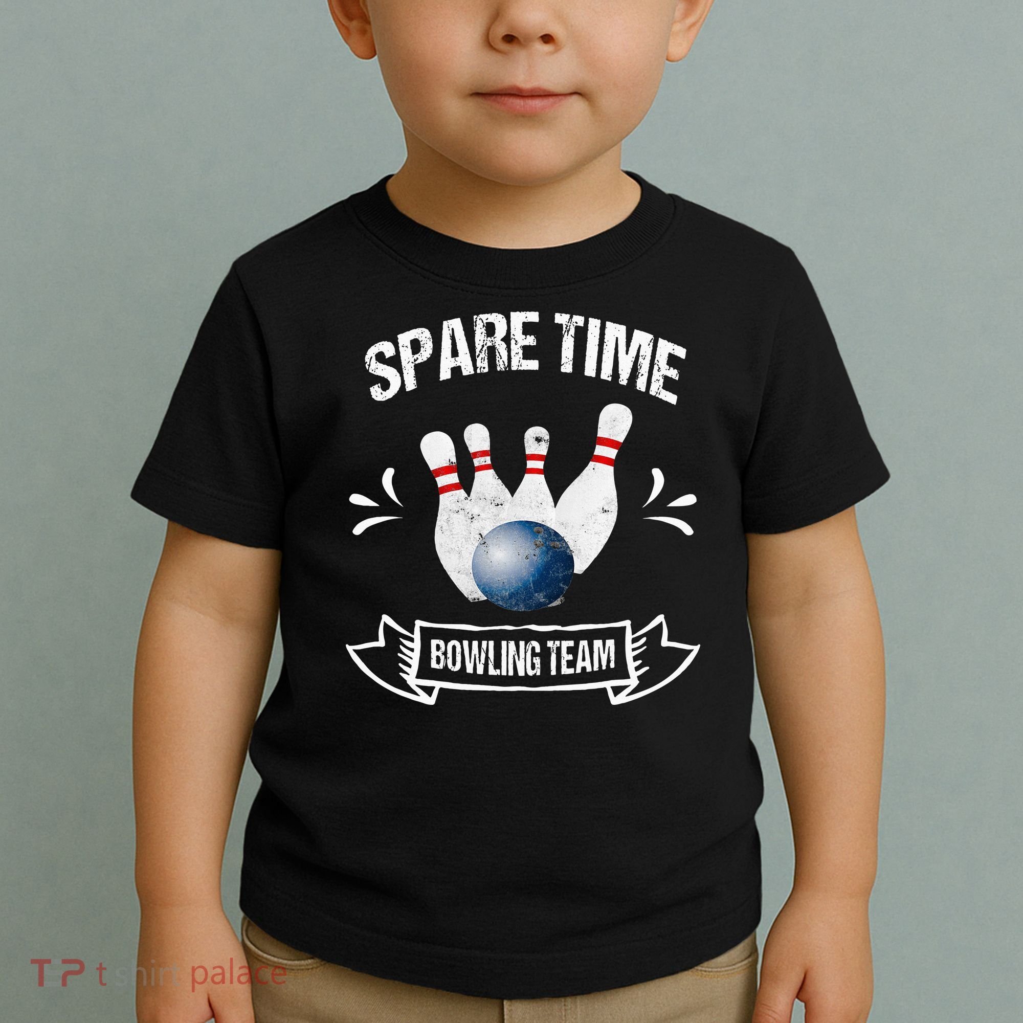 Spare Time Bowling Team Funny Bowling Toddler T-Shirt