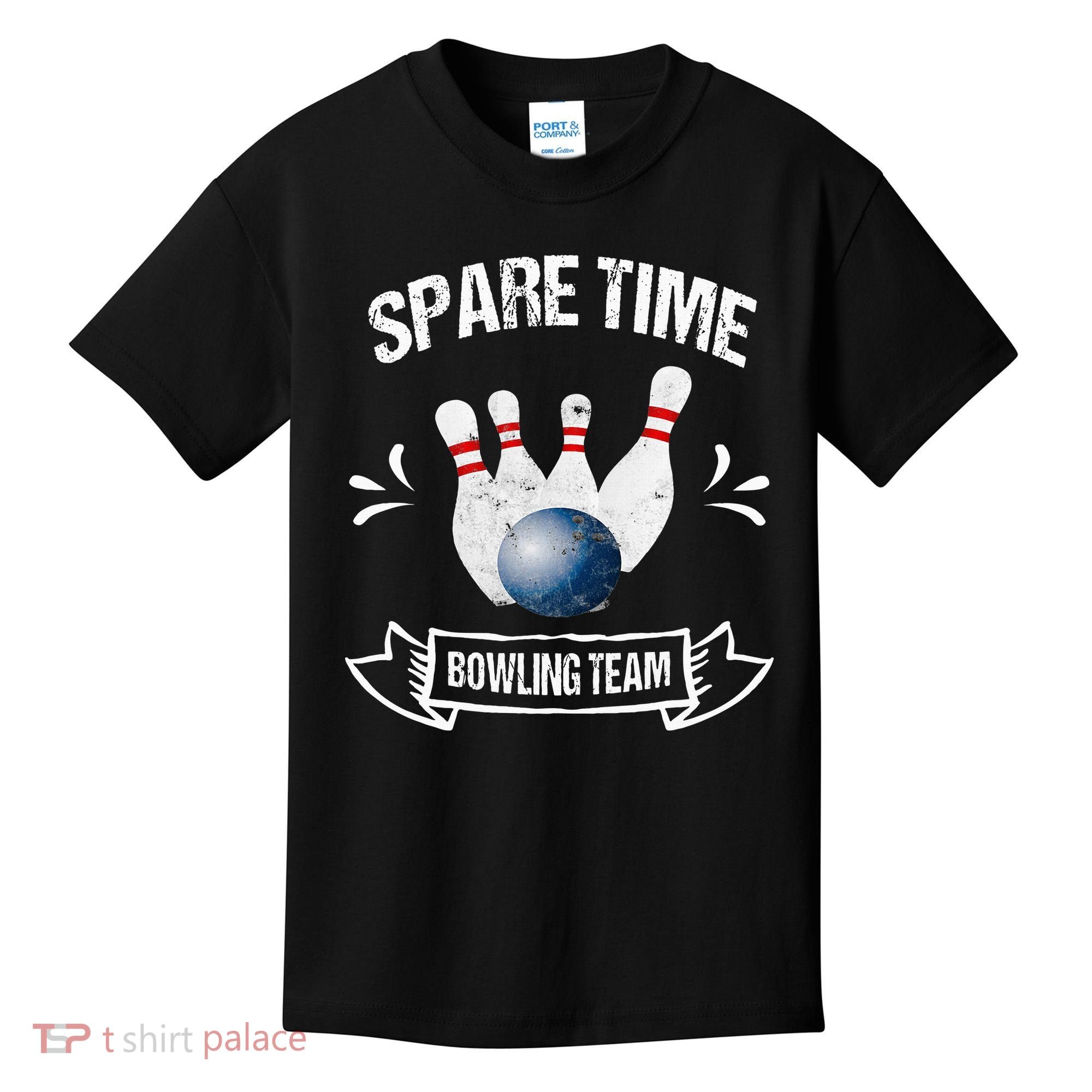 Spare Time Bowling Team Funny Bowling Kids T-Shirt