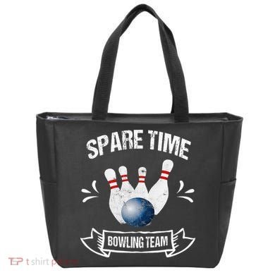 Spare Time Bowling Team Funny Bowling Tote Bag