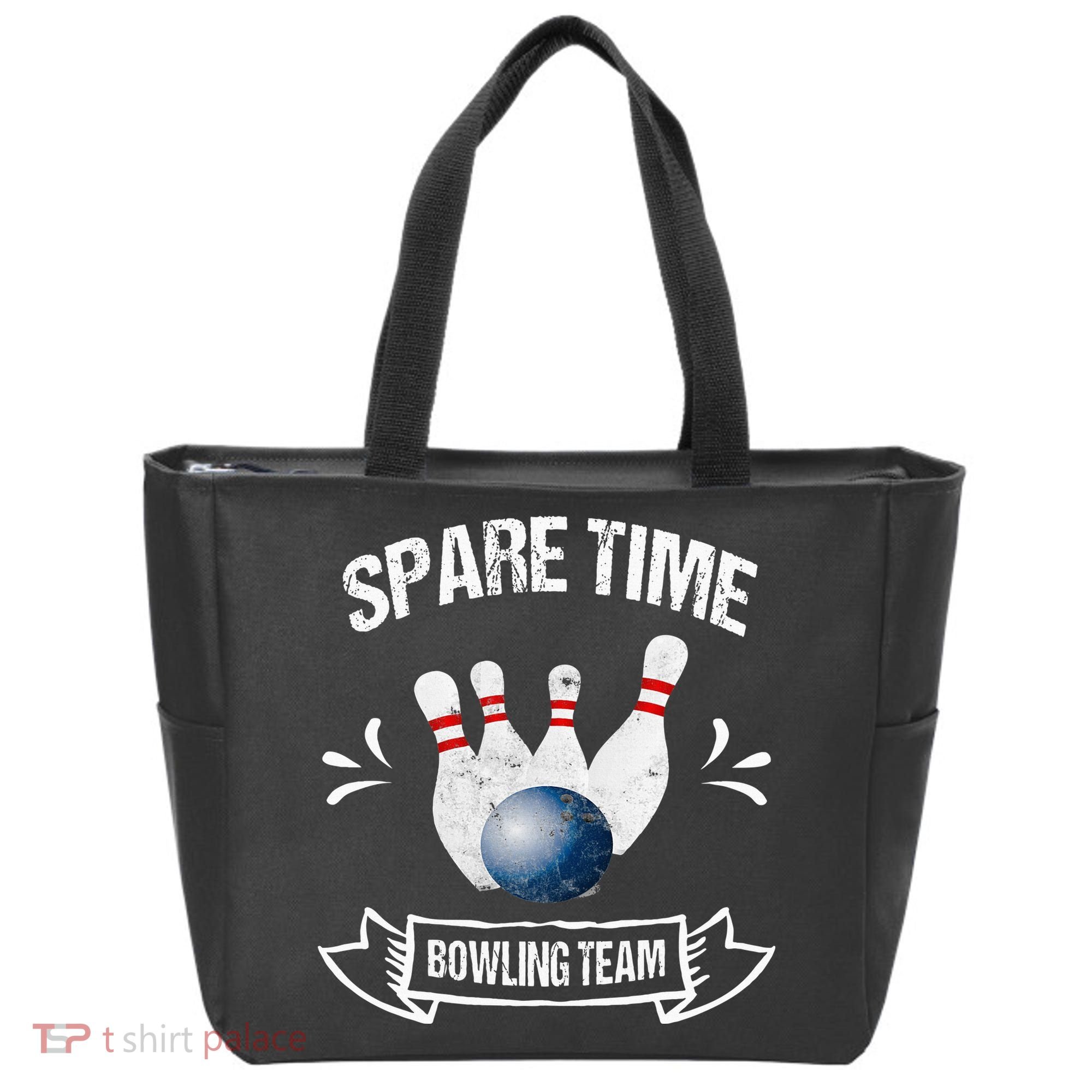 Spare Time Bowling Team Funny Bowling Tote Bag