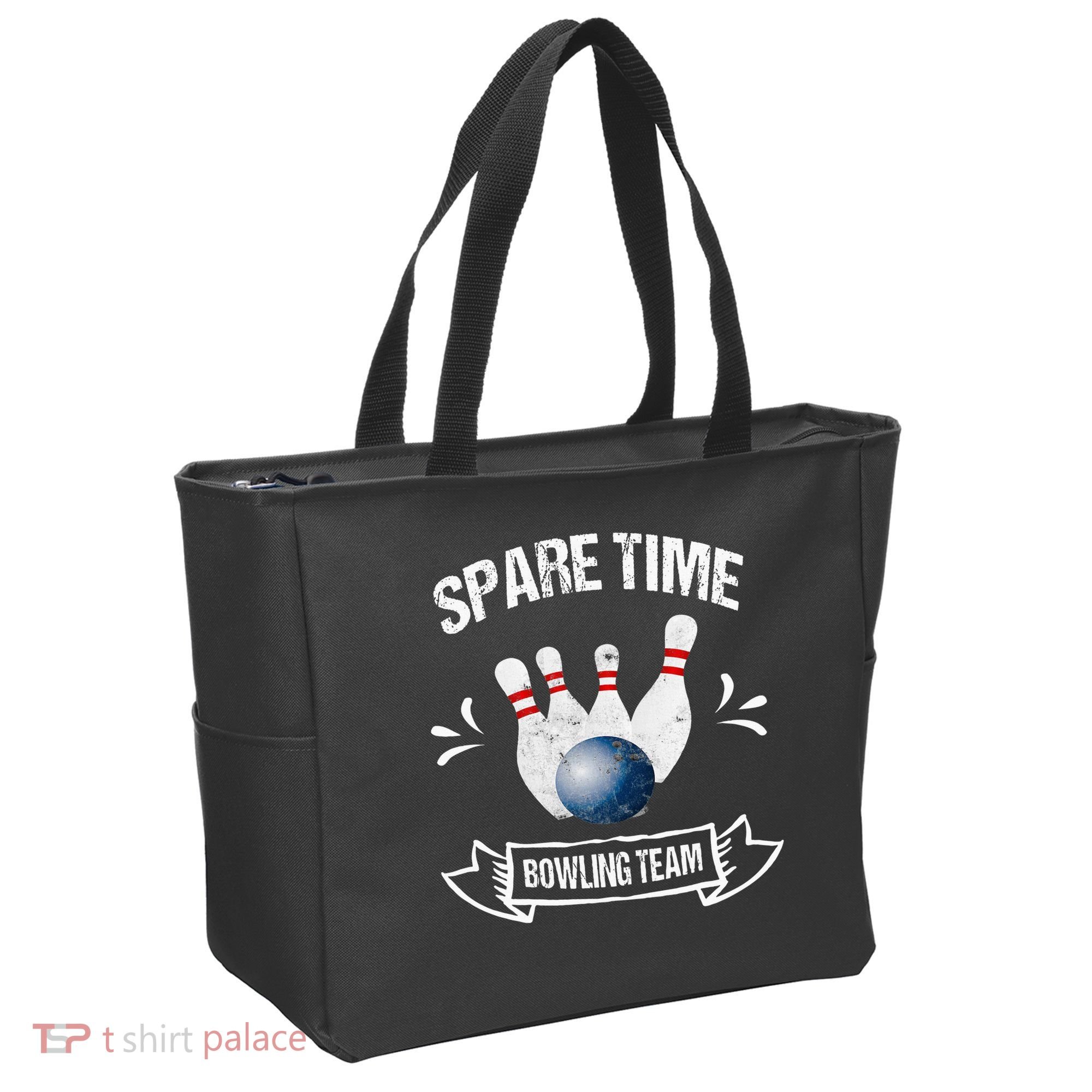 Spare Time Bowling Team Funny Bowling Tote Bag
