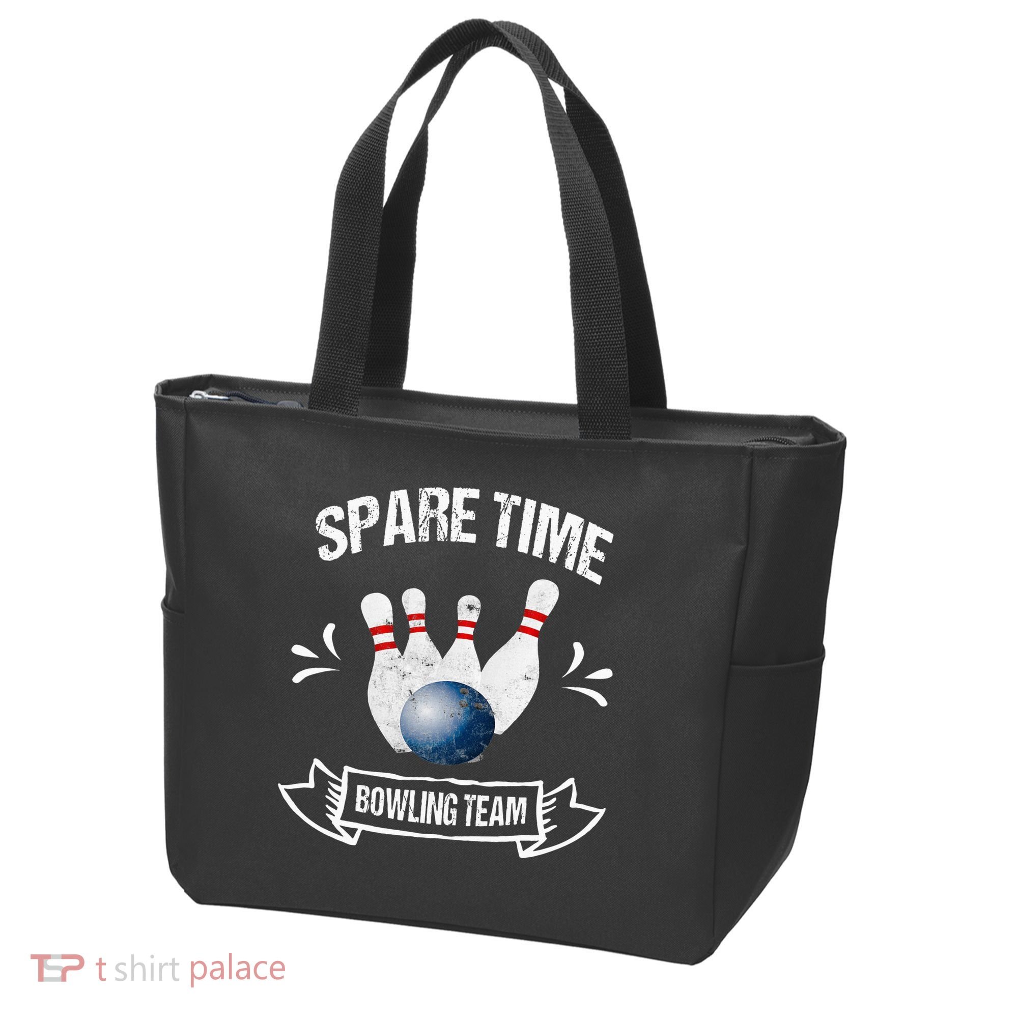 Spare Time Bowling Team Funny Bowling Tote Bag
