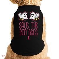 Save The Boobees Boo Bees Breast Cancer Halloween Doggie Tank thumb 0