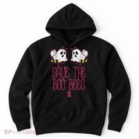 Save The Boobees Boo Bees Breast Cancer Halloween Hoodie thumb 0