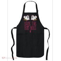 Save The Boobees Boo Bees Breast Cancer Halloween Apron thumb 0