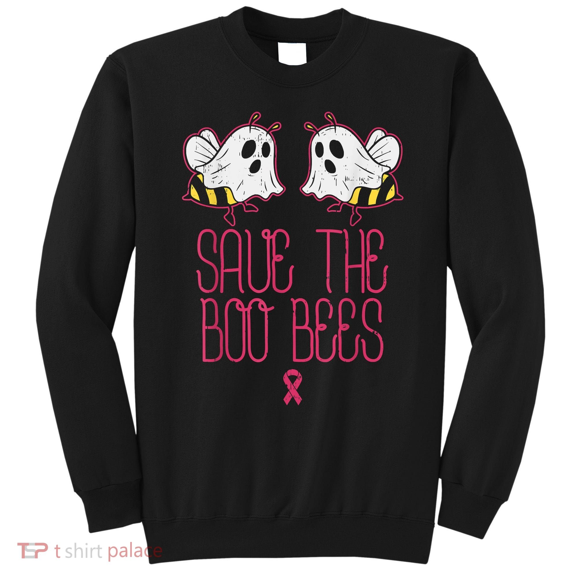 Save The Boobees Boo Bees Breast Cancer Halloween Sweatshirt
