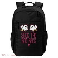 Save The Boobees Boo Bees Breast Cancer Halloween Backpack thumb 0