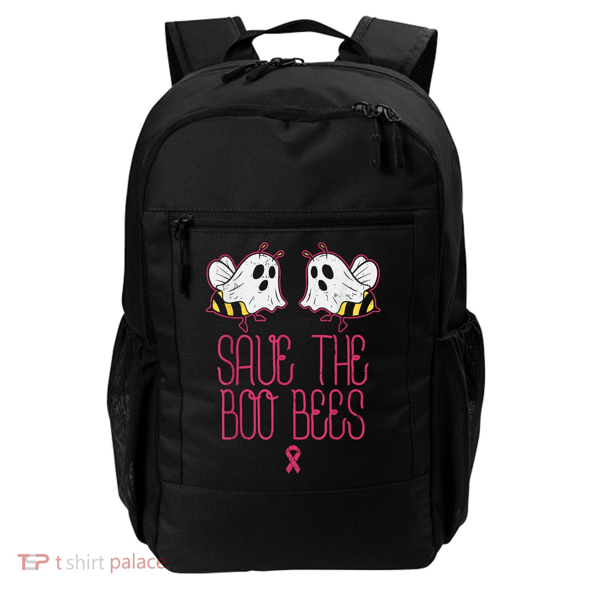 Save The Boobees Boo Bees Breast Cancer Halloween Backpack