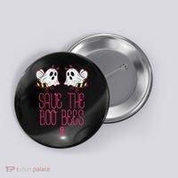 Save The Boobees Boo Bees Breast Cancer Halloween Button thumb 0